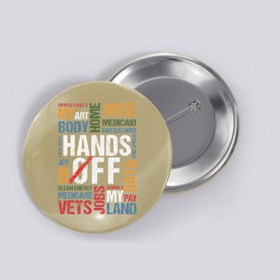Hands Off Protest Social Security And Medicare Resist 8647 Button
