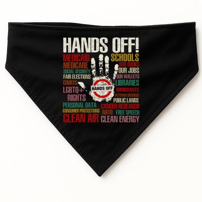 Hands Off Protest Vintage USA-Made Doggie Bandana
