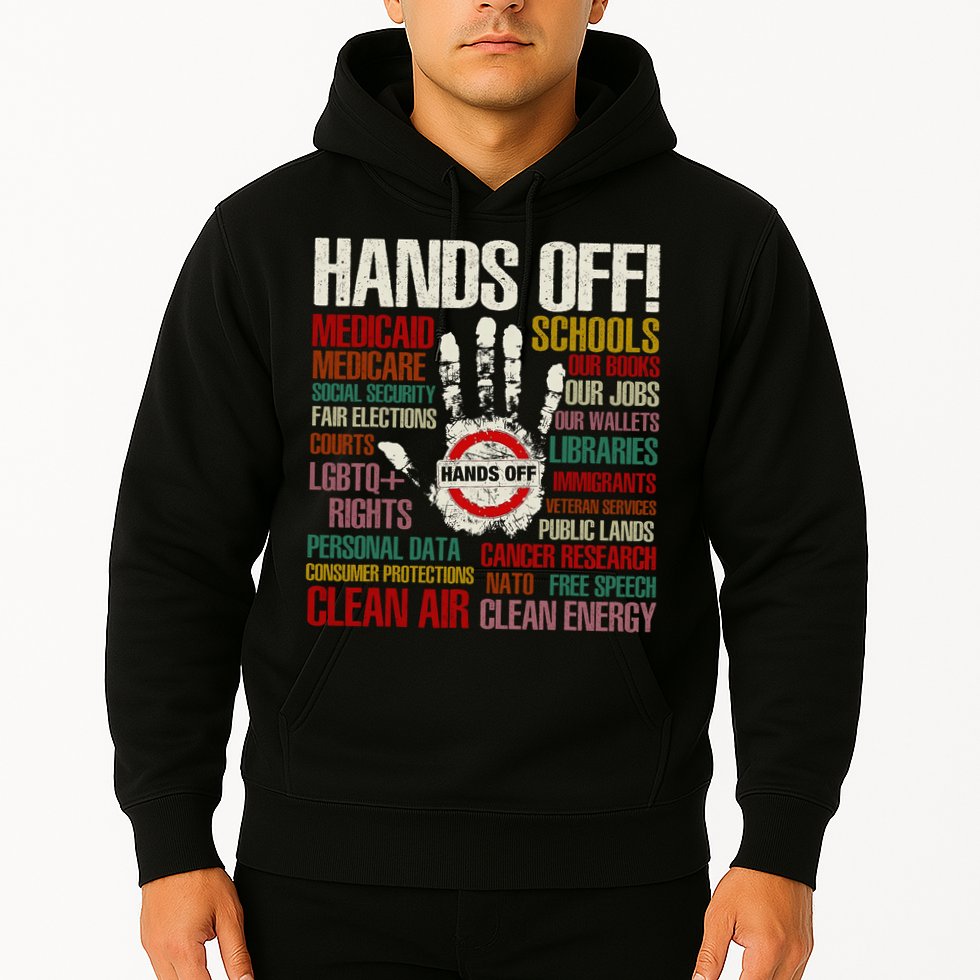 Hands Off Protest Vintage Hoodie