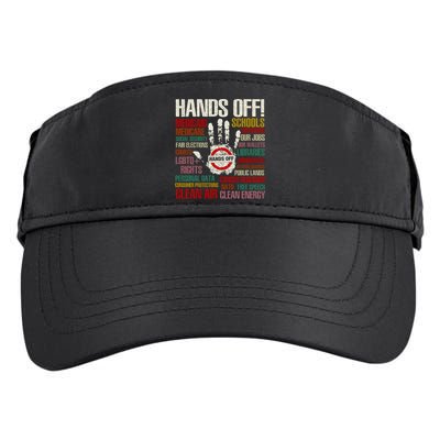 Hands Off Protest Vintage Adult Drive Performance Visor