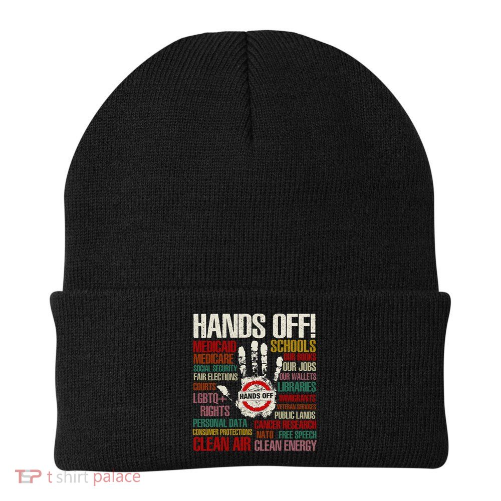 Hands Off Protest Vintage Beanie