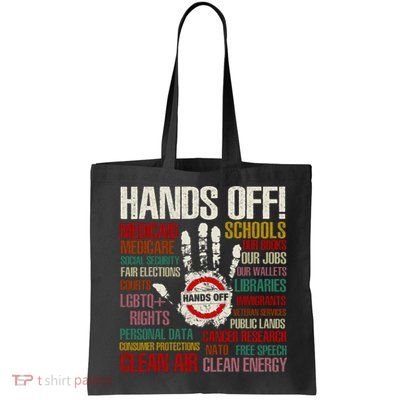 Hands Off Protest Vintage Bag