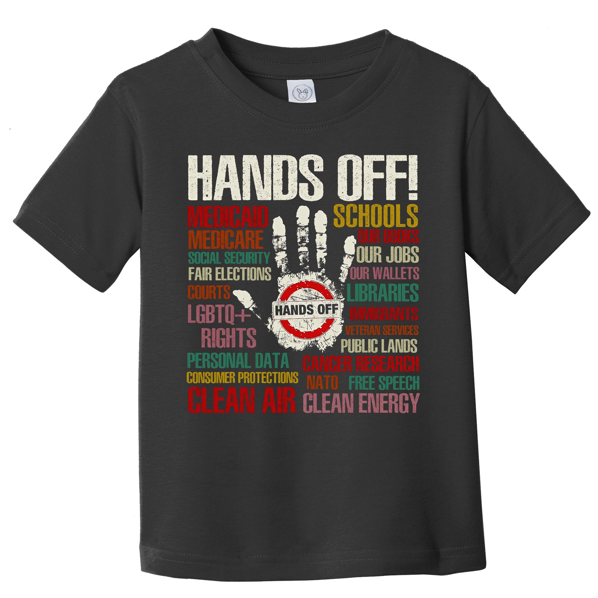 Hands Off Protest Vintage Toddler T-Shirt