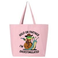 Hold On Partner IM Overstimulated Cowboy Frog Riding Snail 25L Jumbo Tote