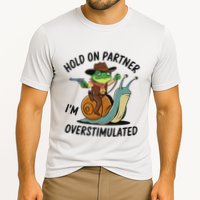 Hold On Partner IM Overstimulated Cowboy Frog Riding Snail Cooling Performance Crew T-Shirt
