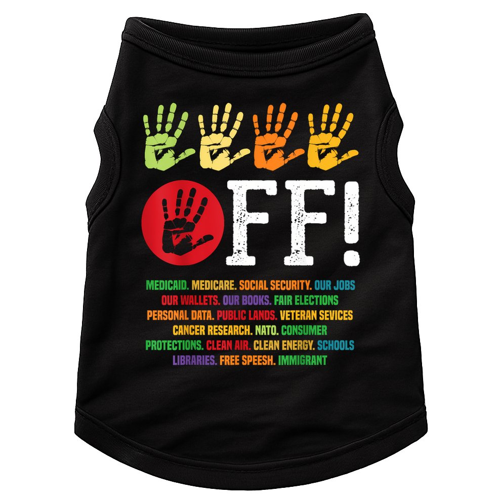 Hands Off Protest Social Security And Medicare Protest Doggie Tank