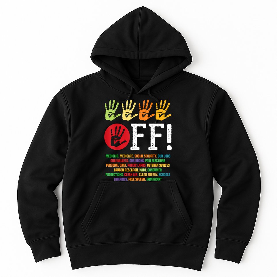 Hands Off Protest Social Security And Medicare Protest Hoodie