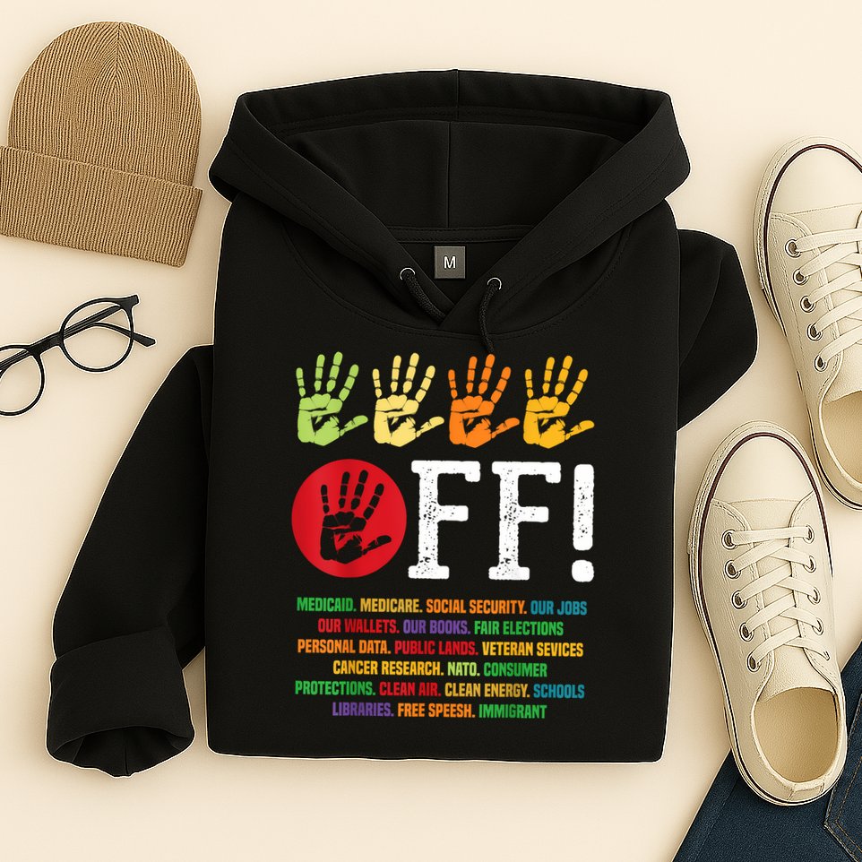 Hands Off Protest Social Security And Medicare Protest Hoodie