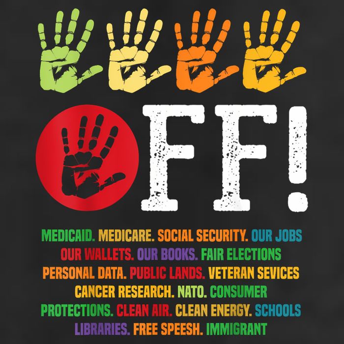 Hands Off Protest Social Security And Medicare Protest Adult Drive Performance Visor