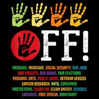 Hands Off Protest Social Security And Medicare Protest Poster