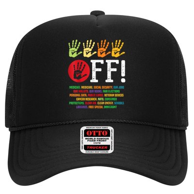 Hands Off Protest Social Security And Medicare Protest Trucker Hat
