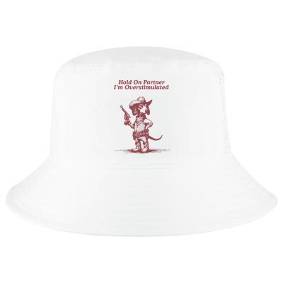 Hold On Partner IM Overstimulated Cowboy Dachshund Dogs Cool Comfort Performance Bucket Hat