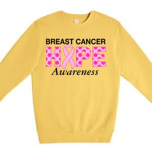 Hope Breast Cancer Awaraness Premium Crewneck Sweatshirt