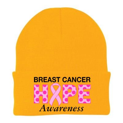 Hope Breast Cancer Awaraness Knit Cap Winter Beanie