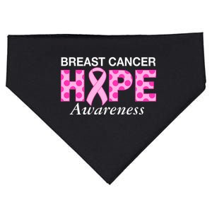 Hope Breast Cancer Awaraness USA-Made Doggie Bandana