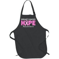 Hope Breast Cancer Awaraness Full-Length Apron With Pockets