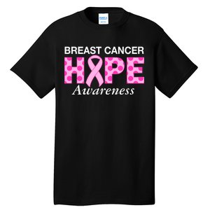 Hope Breast Cancer Awaraness Tall T-Shirt