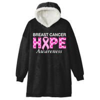 Hope Breast Cancer Awaraness Hooded Wearable Blanket