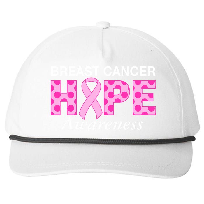 Hope Breast Cancer Awaraness Snapback Five-Panel Rope Hat