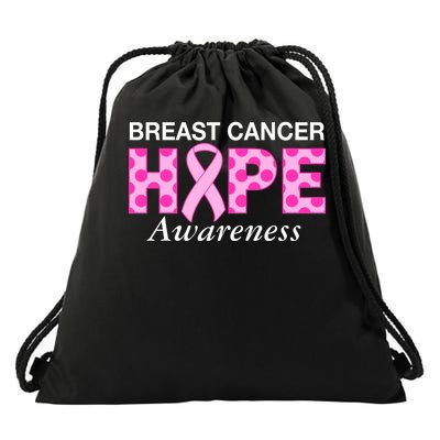 Hope Breast Cancer Awaraness Drawstring Bag