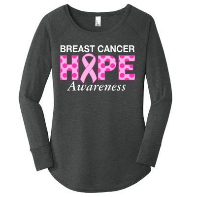 Hope Breast Cancer Awaraness Women's Perfect Tri Tunic Long Sleeve Shirt