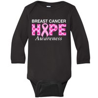 Hope Breast Cancer Awaraness Baby Long Sleeve Bodysuit