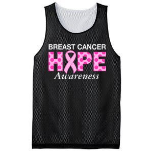 Hope Breast Cancer Awaraness Mesh Reversible Basketball Jersey Tank