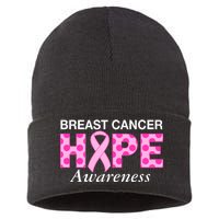 Hope Breast Cancer Awaraness Sustainable Knit Beanie