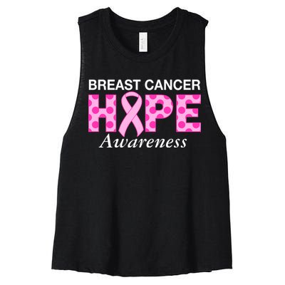 Hope Breast Cancer Awaraness Women's Racerback Cropped Tank