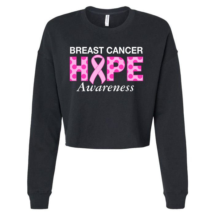 Hope Breast Cancer Awaraness Cropped Pullover Crew