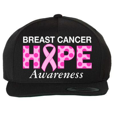 Hope Breast Cancer Awaraness Wool Snapback Cap