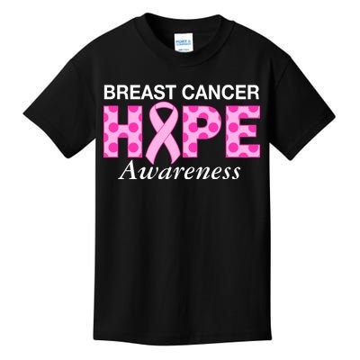 Hope Breast Cancer Awaraness Kids T-Shirt