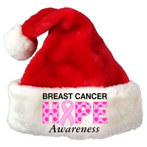 Hope Breast Cancer Awaraness Premium Christmas Santa Hat