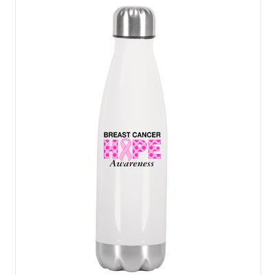 Hope Breast Cancer Awaraness Stainless Steel Insulated Water Bottle