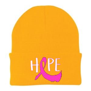 Hope Breast Cancer Awareness Logo  Knit Cap Winter Beanie