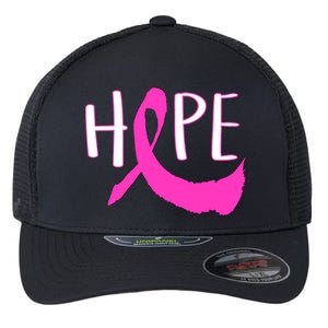 Hope Breast Cancer Awareness Logo  Flexfit Unipanel Trucker Cap