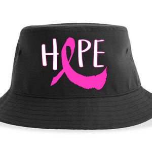 Hope Breast Cancer Awareness Logo  Sustainable Bucket Hat