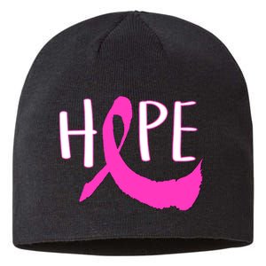 Hope Breast Cancer Awareness Logo  Sustainable Beanie