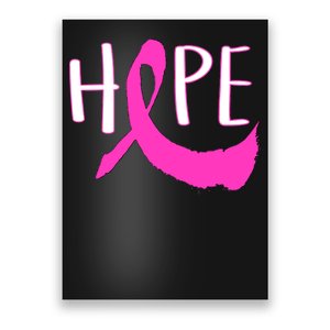 Hope Breast Cancer Awareness Logo  Poster