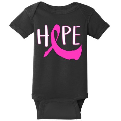 Hope Breast Cancer Awareness Logo  Baby Bodysuit
