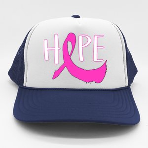 Hope Breast Cancer Awareness Logo  Trucker Hat