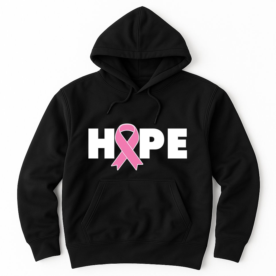 Hope Breast Cancer Awareness Ribbon Hoodie