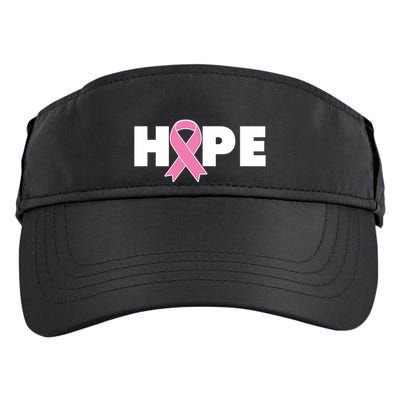 Hope Breast Cancer Awareness Ribbon Adult Drive Performance Visor