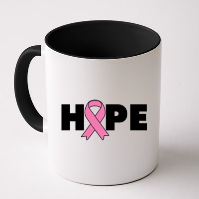 Hope Breast Cancer Awareness Ribbon Coffee Mug