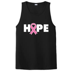 Hope Breast Cancer Awareness Ribbon PosiCharge Competitor Tank