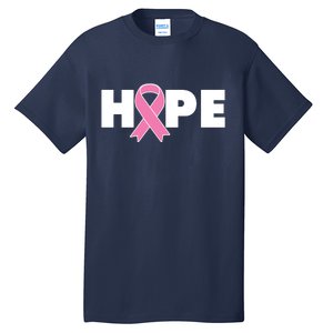 Hope Breast Cancer Awareness Ribbon Tall T-Shirt