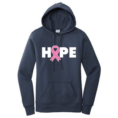 Hope Breast Cancer Awareness Ribbon Women's Pullover Hoodie