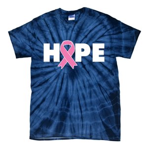 Hope Breast Cancer Awareness Ribbon Tie-Dye T-Shirt