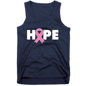 Hope Breast Cancer Awareness Ribbon Tank Top