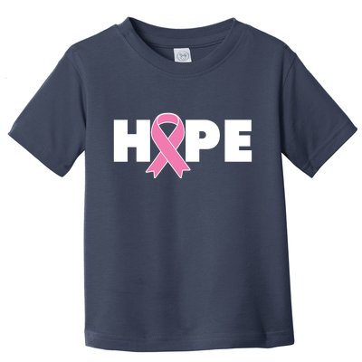 Hope Breast Cancer Awareness Ribbon Toddler T-Shirt